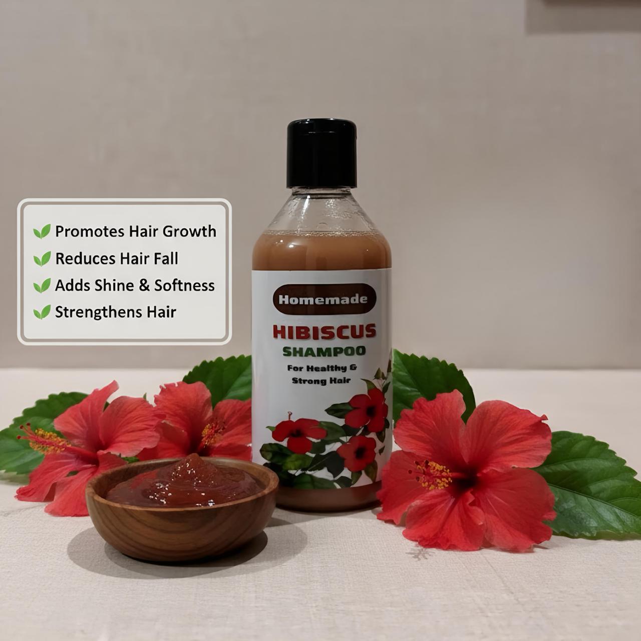 Homemade Hibiscus Shampoo
